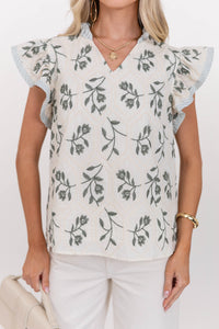 Always Easy To Style Sage Blouse