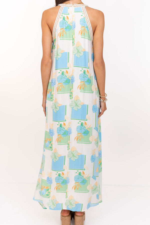 Catch The Breeze Blue Maxi Dress