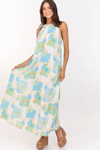 Catch The Breeze Blue Maxi Dress