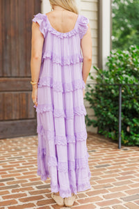 Bloom With Grace Lavender Midi Dress