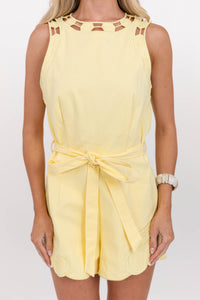Sweet As Honey Yellow Romper