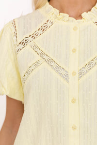 Heart Skips A Beat Yellow Blouse