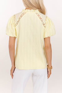 Heart Skips A Beat Yellow Blouse