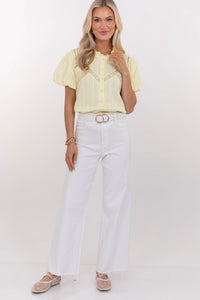Heart Skips A Beat Yellow Blouse