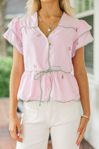 Soft Spot For You Pink Blouse