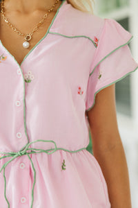 Soft Spot For You Pink Blouse