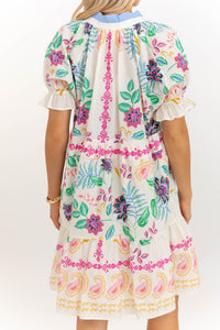 Throw On Confidence Cream Floral Midi Dress