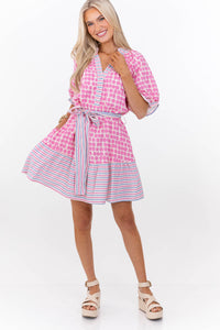 Pretty Little Moment Pink Polka Dot Dress
