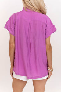 Everyday Appeal Pink Eyelet Blouse