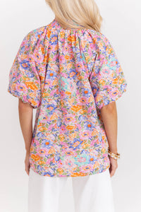 Just What I Needed Pink Floral Blouse