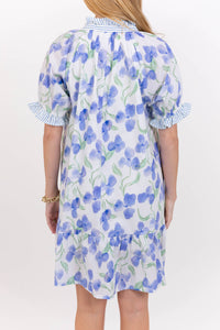 This One Stays Blue Floral Babydoll Dress