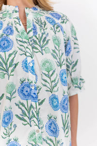 Made to Be Yours Blue Floral Blouse