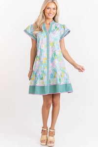 Every Bit Beautiful Mint Floral Dress