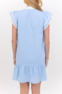 Hold This Moment Blue Medallion Dress