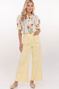 Everything I Wanted Cream Floral Blouse