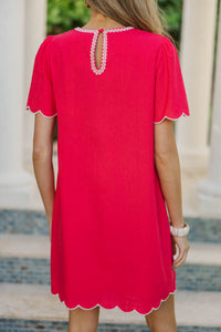 So Good You’ll Smile Pink Embroidered Dress