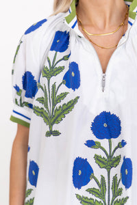 Easy Kind Of Pretty Blue Medallion Blouse