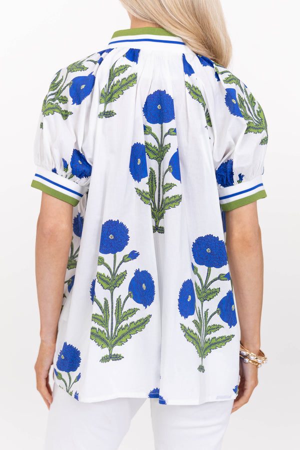 Easy Kind Of Pretty Blue Medallion Blouse