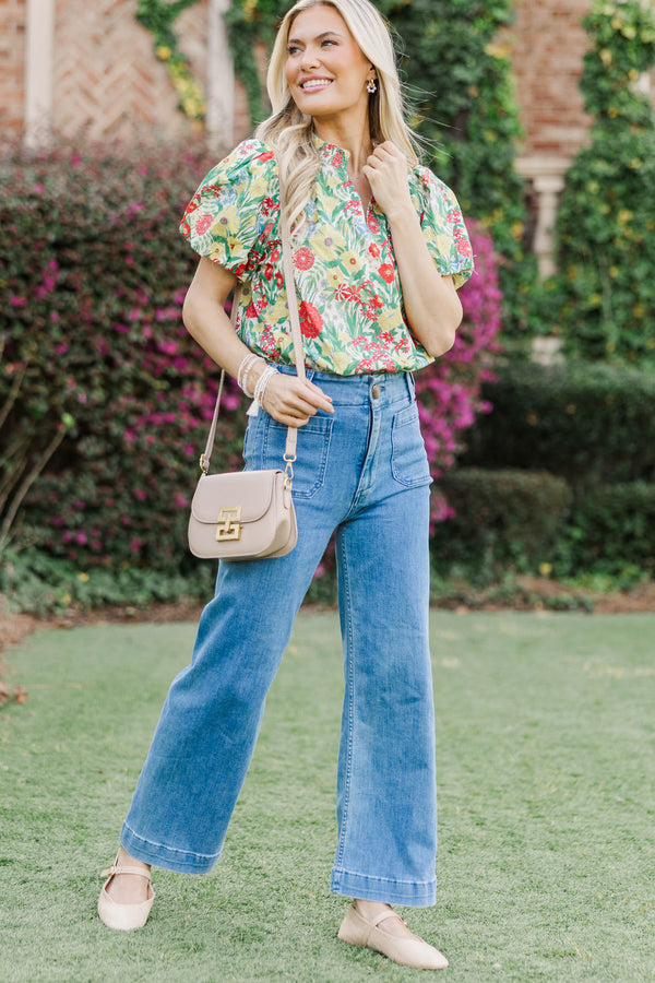 This Feels Promising Yellow Floral Blouse