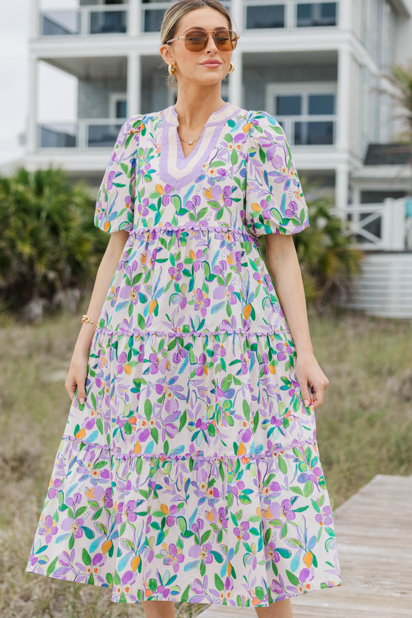 Medium / Lavender Floral