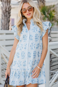 Gracefully Yours Mint Embroidered Shift Dress