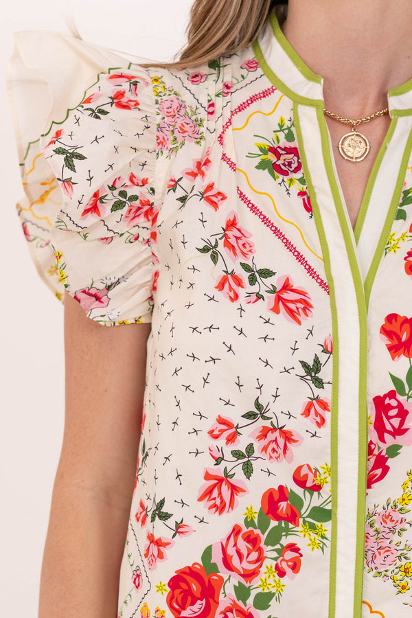 All The Things Blush Floral Dress
