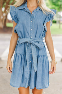 Today Feels Good Blue Dress
