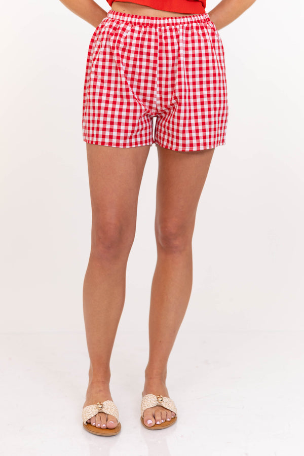 In All The Best Ways Red Shorts