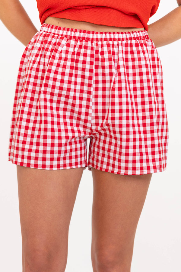In All The Best Ways Red Shorts