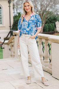 Twist & Shout Blue Blouse
