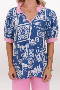 Twist & Shout Blue Blouse