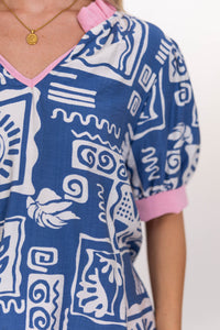 Twist & Shout Blue Blouse