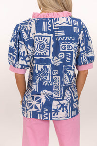 Twist & Shout Blue Blouse