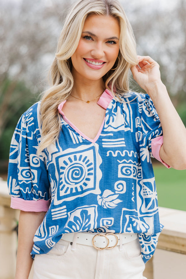 Twist & Shout Blue Blouse
