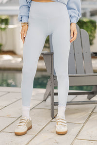 Perfect For Errands Light Blue Leggings