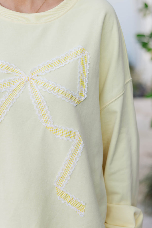 Relaxed All Day Yellow Gingham Top