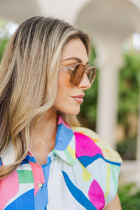 One More Reason Natural Aviator Sunglasses