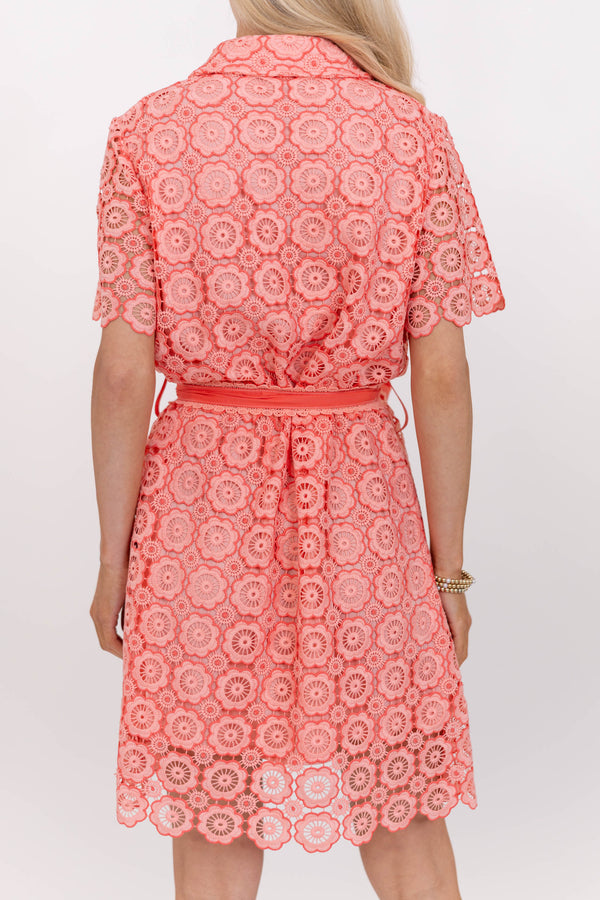 All Is Well Peach Lace Dress, Small - The Mint Julep Boutique | Women's Boutique Clothing