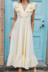 The Creative Yellow Midi Dress