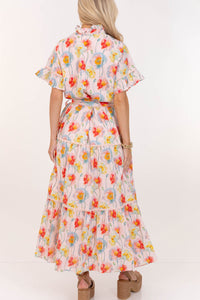 The Victorious Pink Floral Maxi Dress