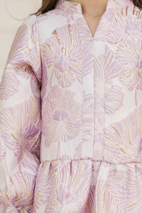 Girls: Always On My Mind Mauve Floral Babydoll Dress