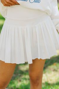 The Sadie White Skort