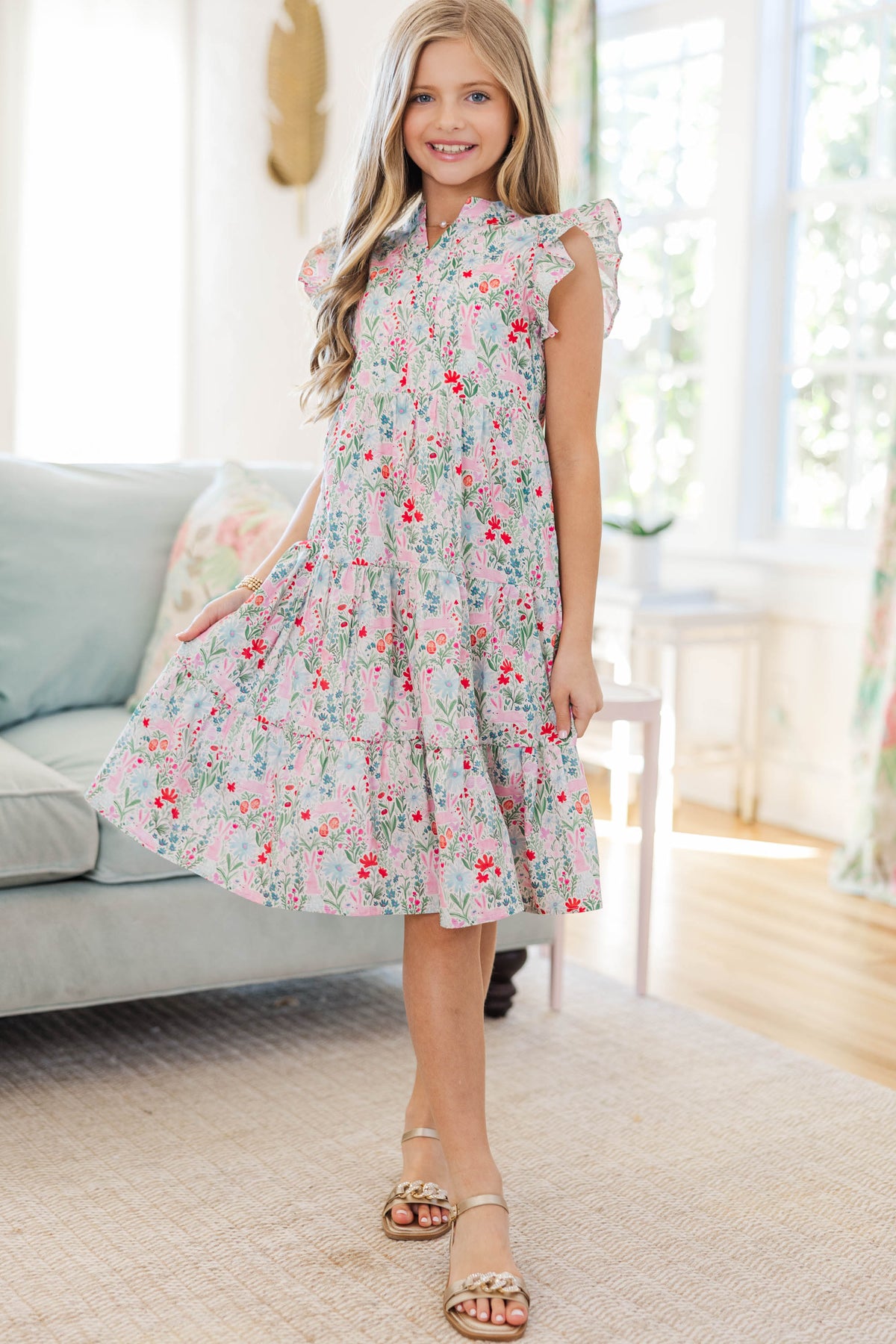 keepsake own it midi dress Girls: Make It Your Own Pink Toile Midi Dress