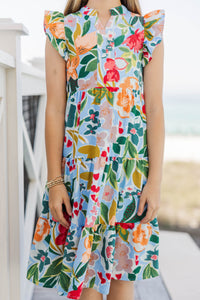 Girls: Make It Your Own Green Large Floral Midi Dress