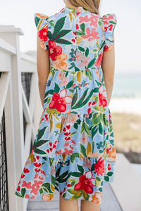 Girls: Make It Your Own Green Large Floral Midi Dress