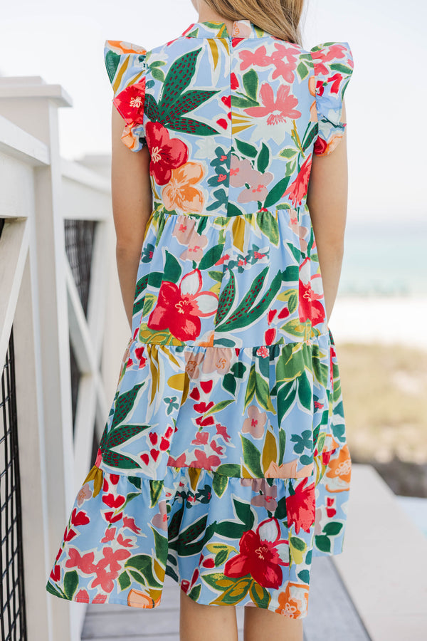 Girls: Make It Your Own Green Large Floral Midi Dress