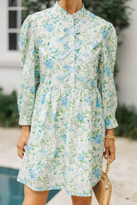 There's Always Hope Blue Chintz Dress
