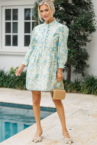 There's Always Hope Blue Chintz Dress