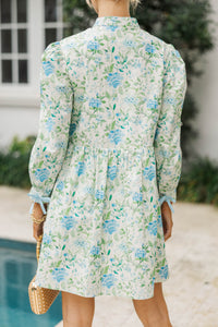 There's Always Hope Blue Chintz Dress