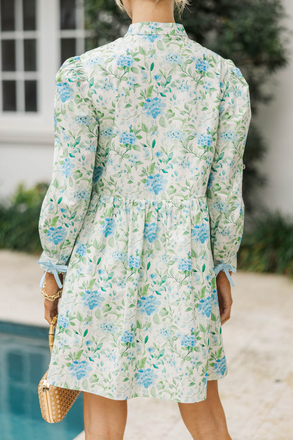 There's Always Hope Blue Chintz Dress